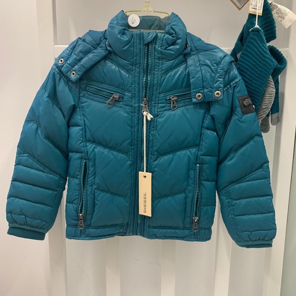 Diesel Winter Down jacket green - Picture 1 of 7